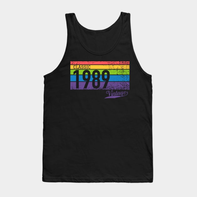 Classic 1989 Vintage - Perfect Birthday Gift Tank Top by thejamestaylor